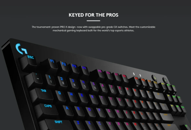 Logitech G PRO X Gaming Keyboard 機械電競鍵盤 - Black