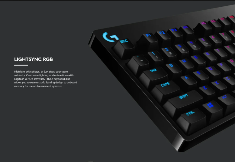 Logitech G PRO X Gaming Keyboard 機械電競鍵盤 - Black